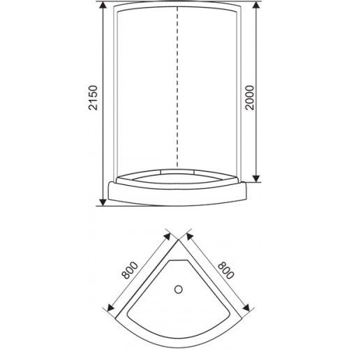Душевая кабина Arcus AS-112 80х80