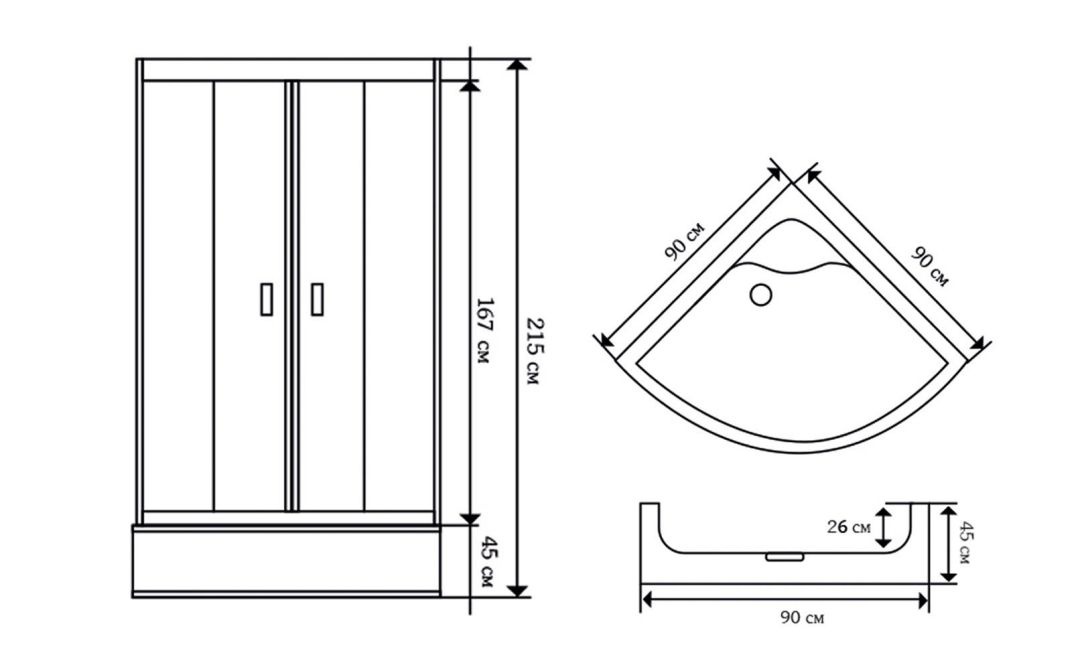 Душевая кабина Niagara NG- 112-15 90х90