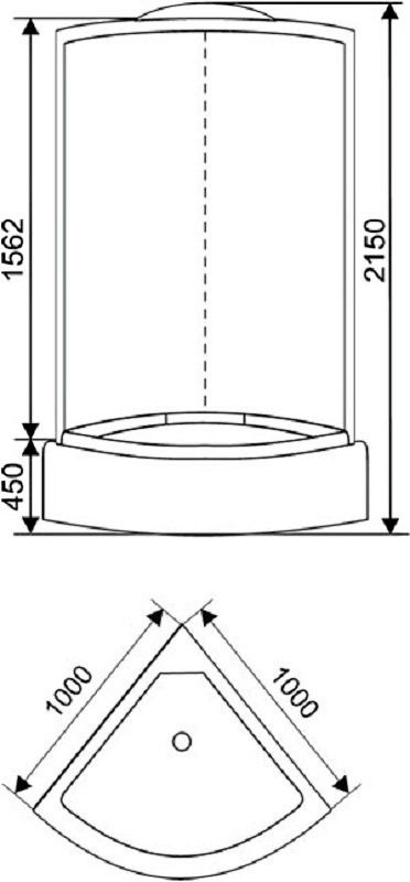 Душевая кабина Arcus AS-105-10 100х100