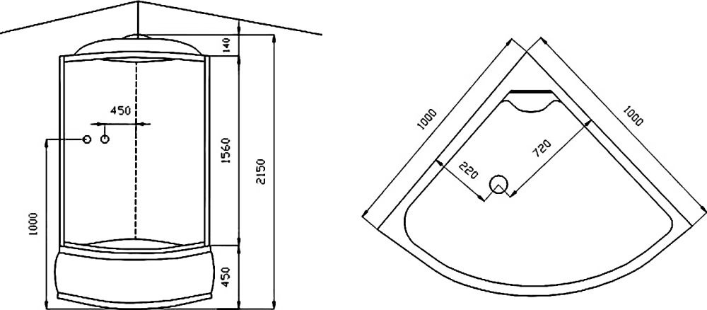 Душевая кабина Arcus AS-113 100х100
