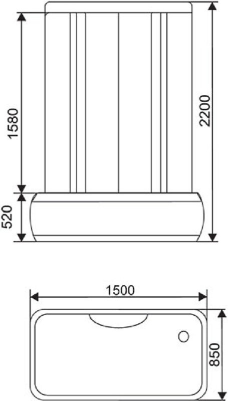 Душевая кабина Arcus AS-125 150х85