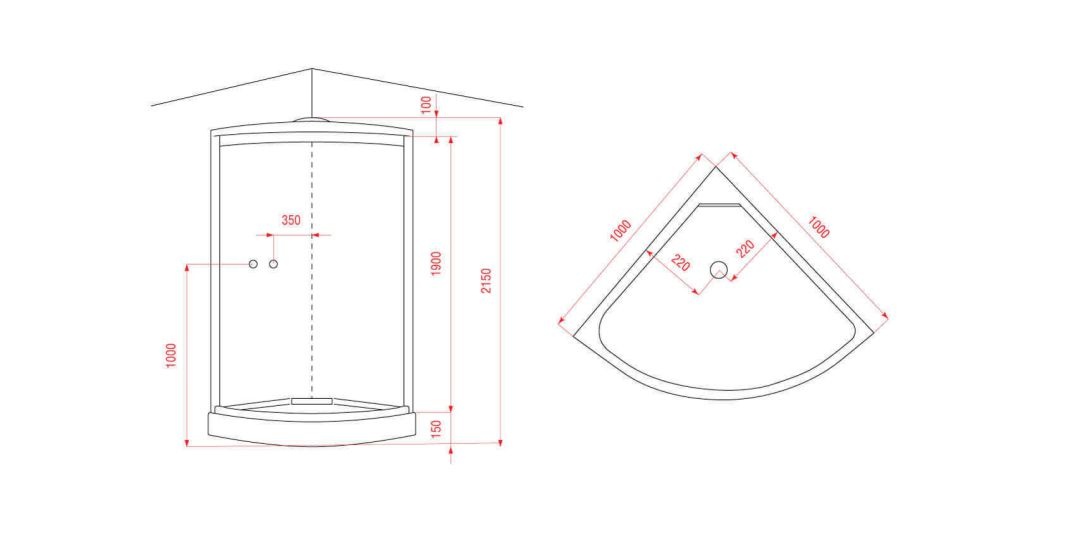 Душевая кабина Arcus AS-122 100х100