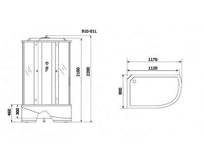 Душевая кабина Niagara NG-910-01L 120x80