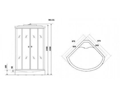 Душевая кабина Niagara NG-902-01 100x100