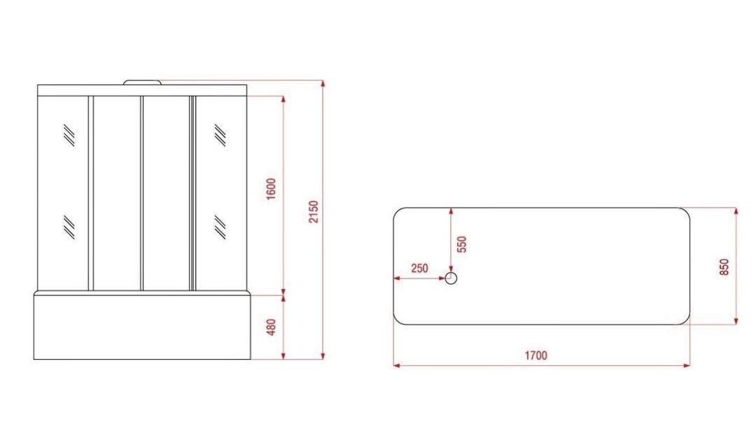 Душевая кабина Arcus AS-206 170х85
