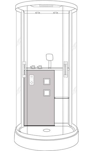 Душевая кабина Grossman GR140 100х90