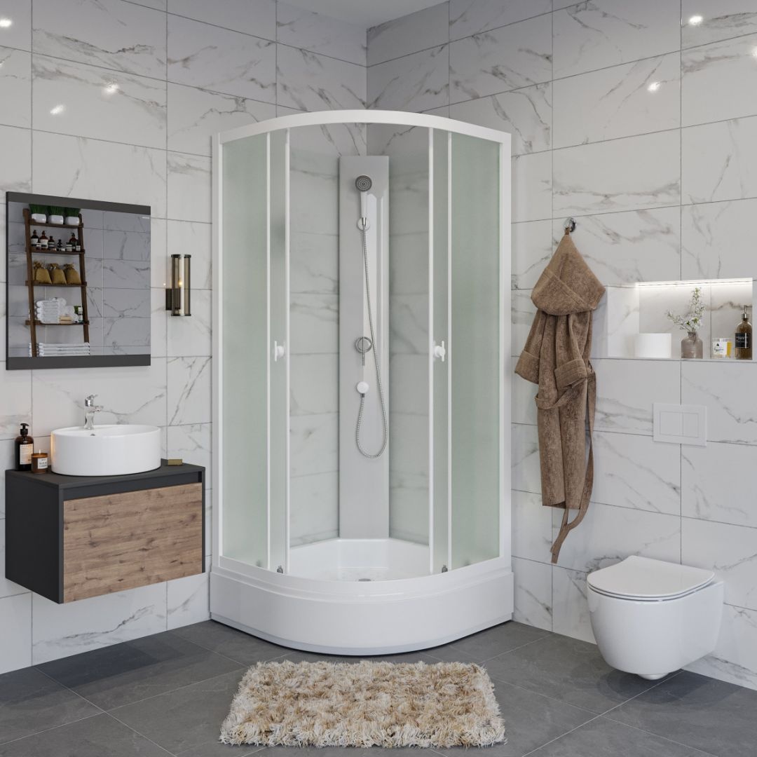 Душевая кабина Niagara Promo P80/26/MT/BK Без крыши