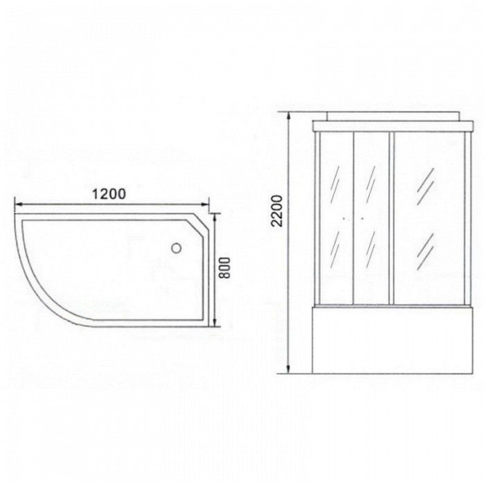 Душевая кабина Niagara NG-3520-14R 120x80