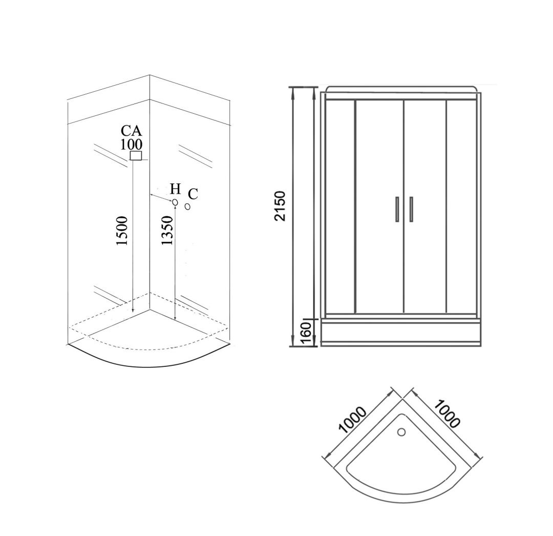 Душевая кабина Grossman GR141 100х100