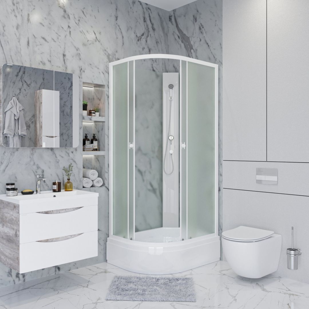 Душевая кабина Niagara Promo P100/70/26R/MT/BK Правая