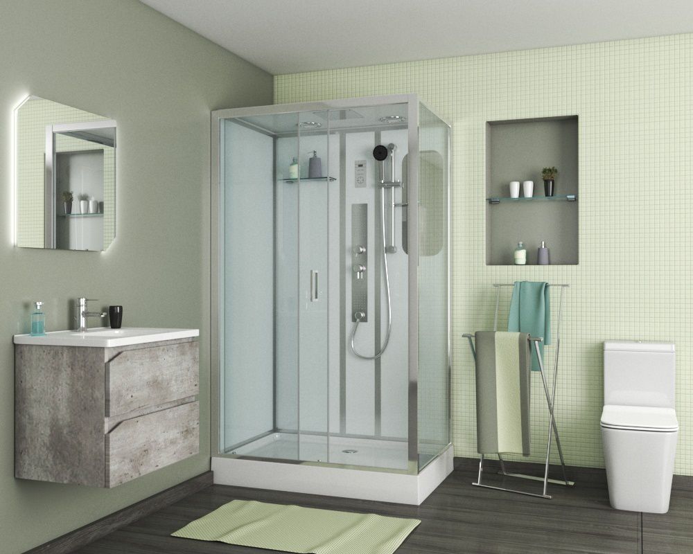 Душевая кабина Niagara Premium NG-6012-01GQL 120х85