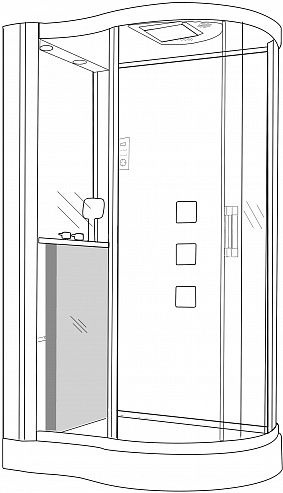 Душевая кабина Grossman GR-143 L 120х90