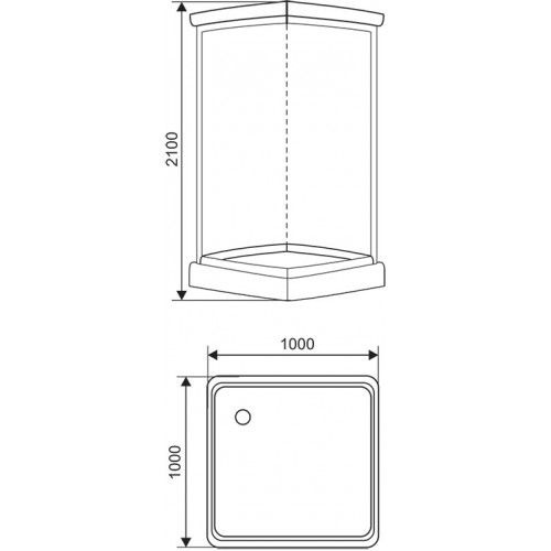 Душевая кабина Arcus Style S-43 100х100
