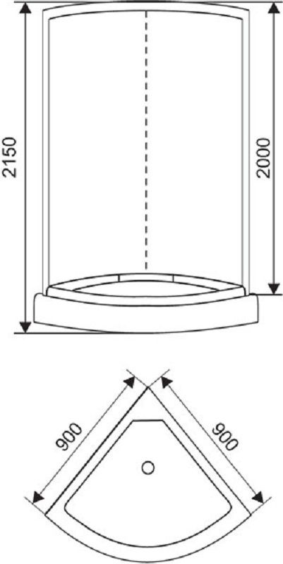 Душевая кабина Arcus AS-101-9 90x90