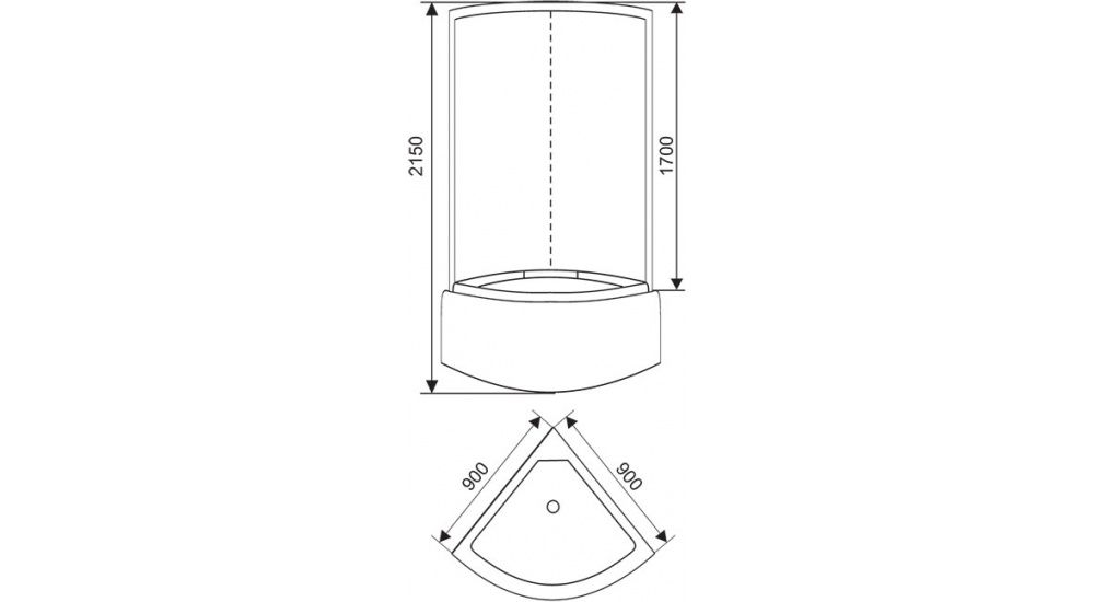 Душевая кабина Arcus AS-103 90х90