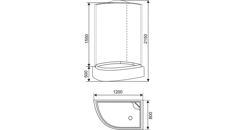 Душевая кабина Arcus AS-109R 120х80