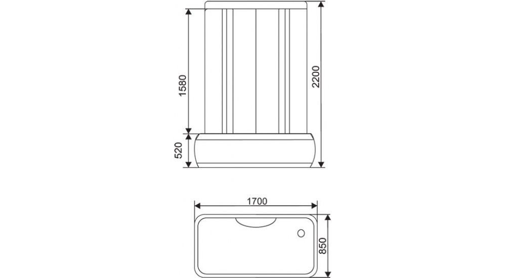 Душевая кабина Arcus AS-126 170х85