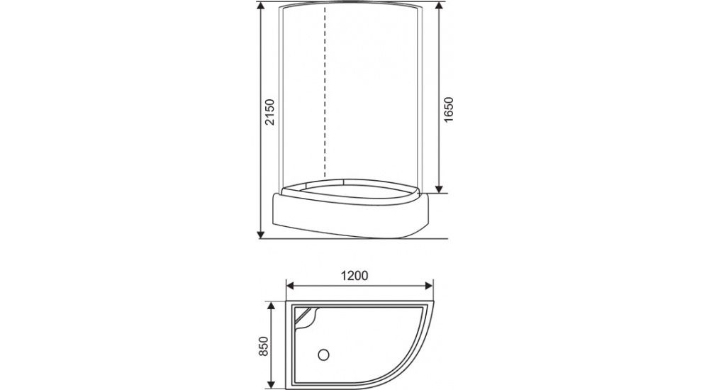 Душевая кабина Arcus Ecostyle ES-309GP L 120x85