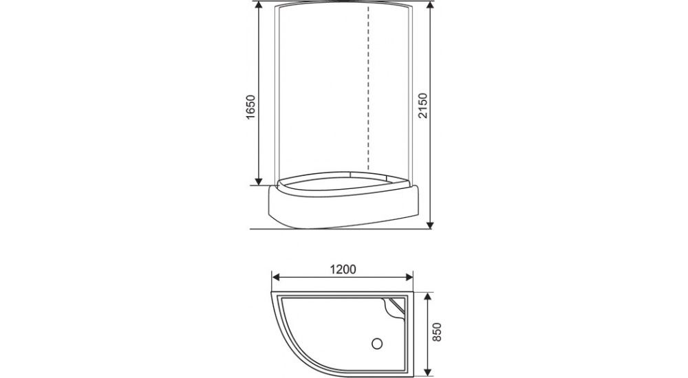 Душевая кабина Arcus Ecostyle ES-309WP P 120x85