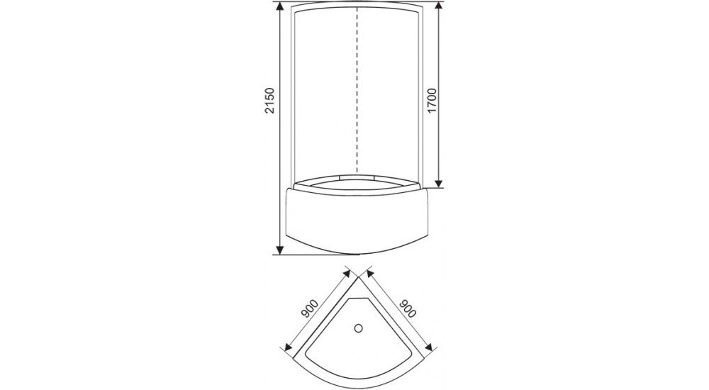 Душевая кабина Arcus Ecostyle ES-322WG P 90x90