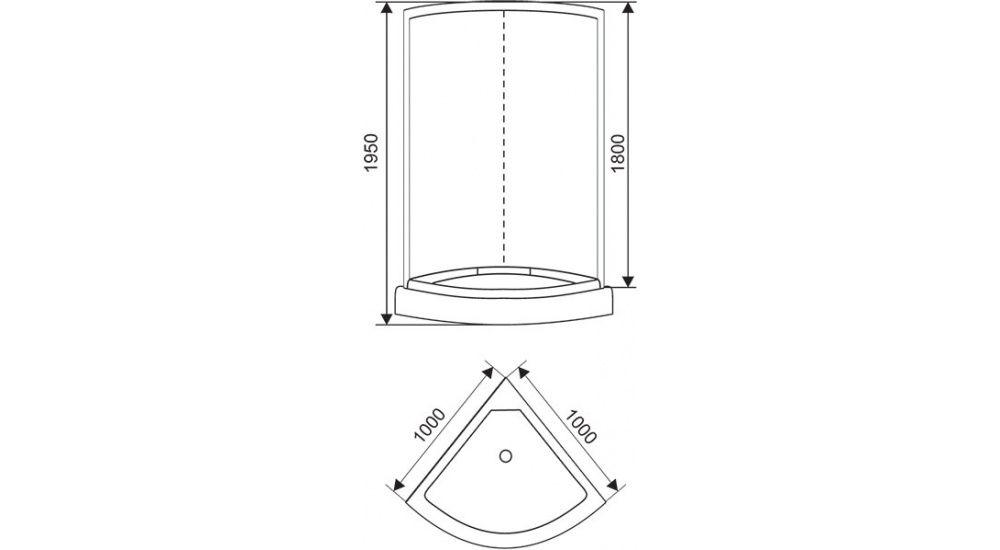 Душевая кабина Arcus Style S-03 100x100