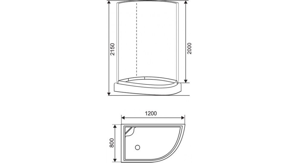Душевая кабина Arcus Style S-08 L 120x80